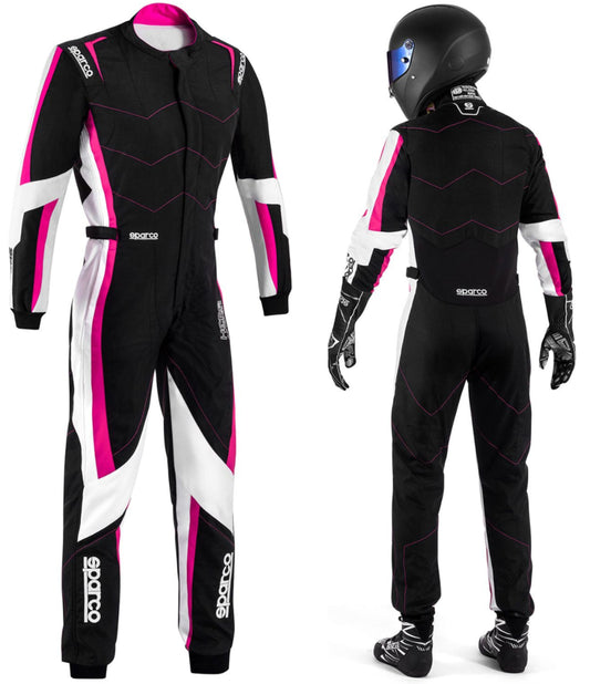Karting Racing Suit Black Pink,White – Professional Lightweight Racewear