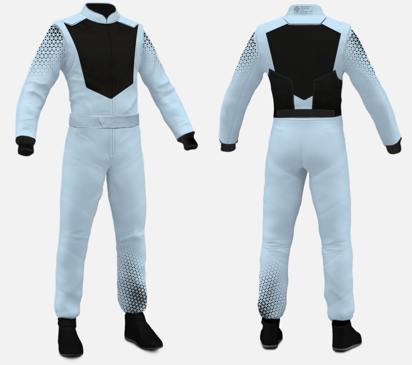 Go Kart Racing Overall Light Blue – High Performance Driver Suit